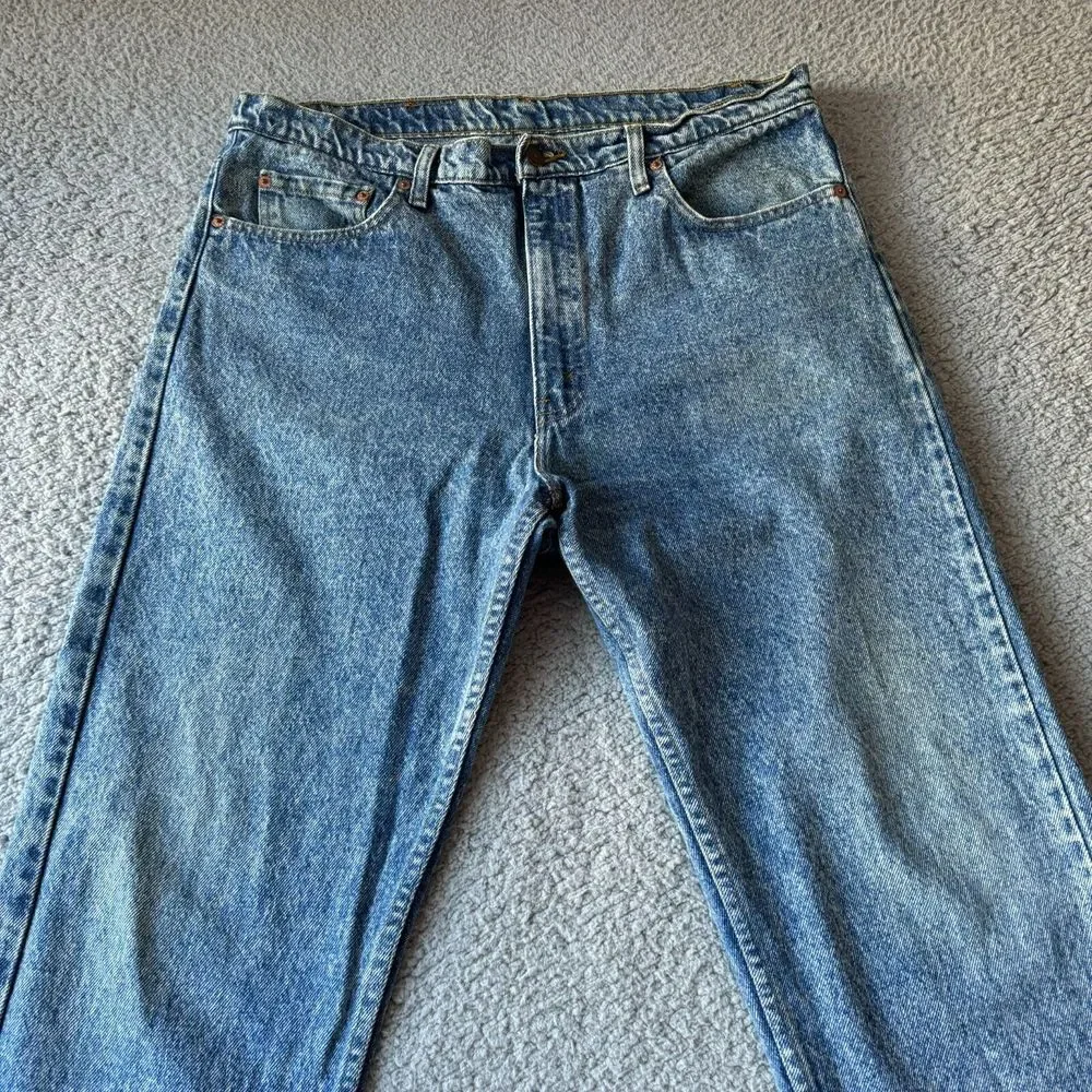 Vintage Levis Jeans Mens 38x32 Fits 36x31 Blue 505 XX Straight Denim USA 80s 90s
